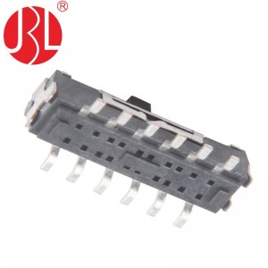 MS-42D20 vertical SMT 4P2T mini slide switch