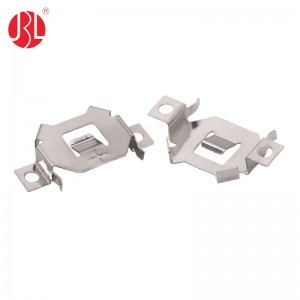 CR927-2-NI battery button battery holder, plug box Metal Coin cell retainer Leaf Battery Spring Contact