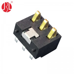 BT-7-3PD 3pin Male Battery Charger Connector Vertical SMT Type for PCB PH2.5mm Height 4.3mm to 5.4mm