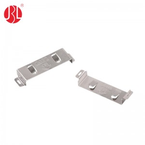 CR2032-15-NI battery button battery holder, plug box Metal Coin cell retainer Leaf Battery Spring Contact