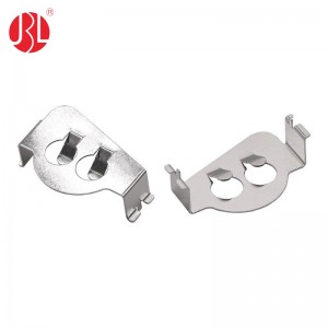 CR2032-8-NI battery holder plug box Metal Coin cell retainer Leaf Battery Spring Contact