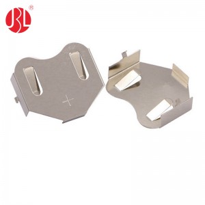 CR2450-10-NI battery holder plug box Metal Coin cell retainer Leaf Battery Spring Contact