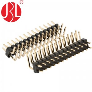 PH1.27 PIN HEADER  DOUBLE ROWS RIGHT ANGLE DIP