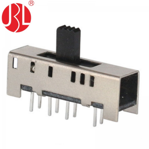 SS-23H06 vertical through hole 2P3T slide switch