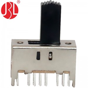 SS-43D01 vertical through hole 4P3T slide switch