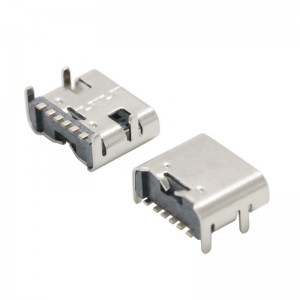 USB-20C-F-06 USB 2.0 Type C Jack 6PIN SMT THT