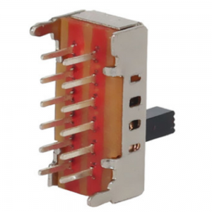 SS-24D02 vertical through hole 2P4T slide switch